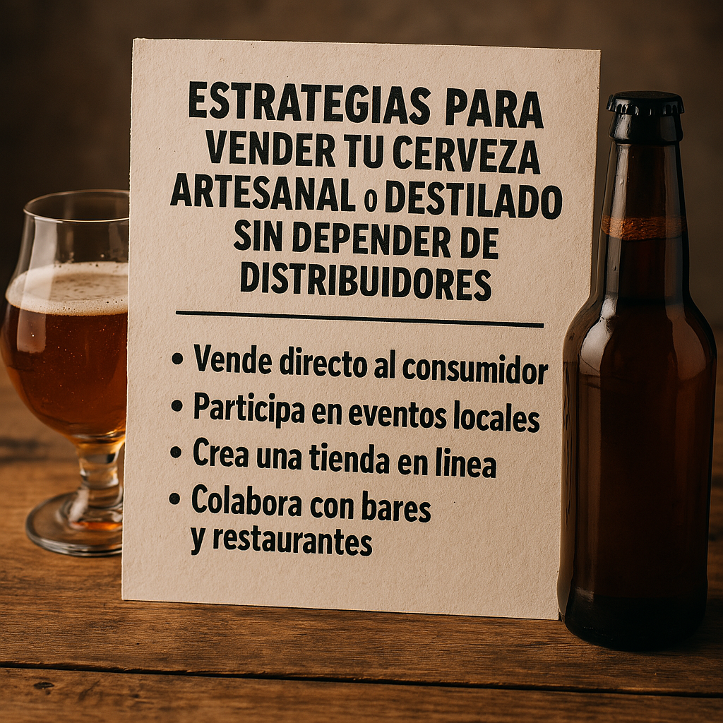 Estrategias para vender tu cerveza artesanal o destilado sin depender de distribuidores