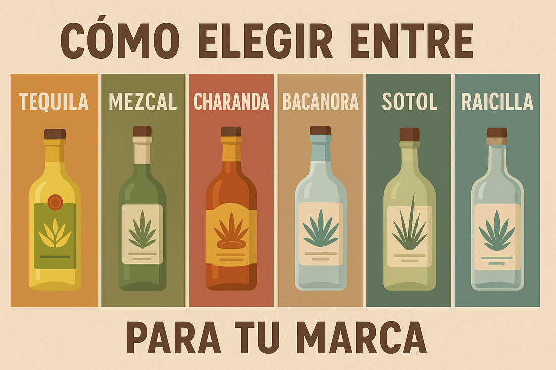Cómo elegir entre tequila, mezcal, charanda, bacanora, sotol o raicilla para tu marca