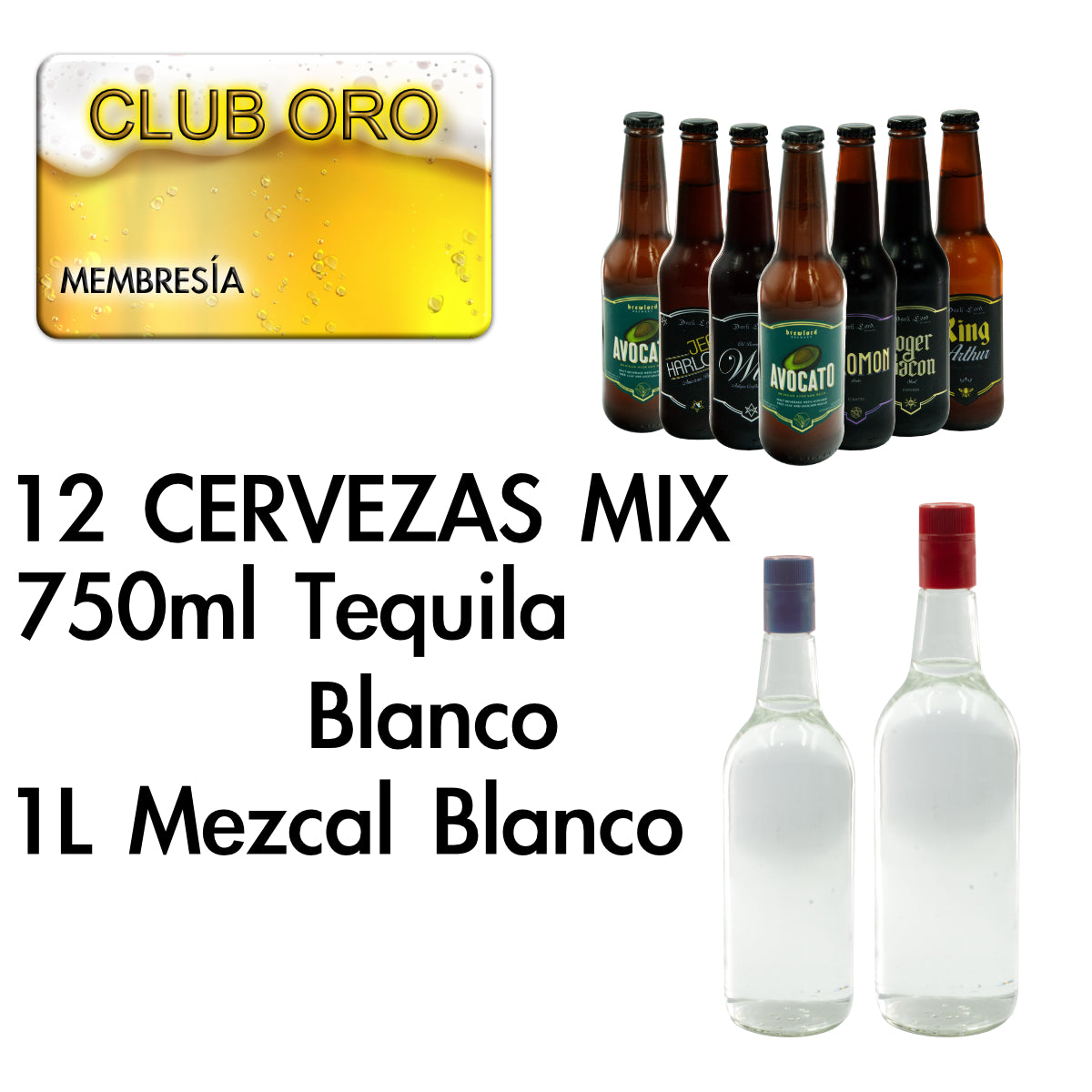 Paquete Inicial del Club Oro: 12 o 24 Bebidas Exclusivas de Dark Lord Brewery con Membresía de 1 Año