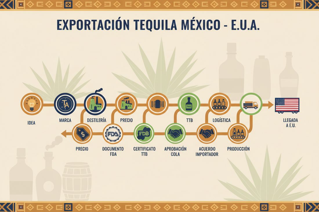 Cronograma Completo: De la Idea al Primer Contenedor de Tequila Exportado