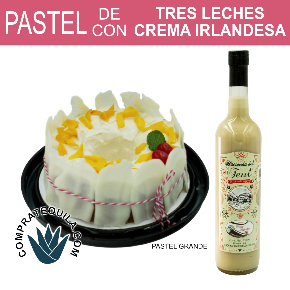 Exquisita Celebración: Pastel Edición Especial Tres Leches con Crema de Agave Mezcal para el Día de la Madre