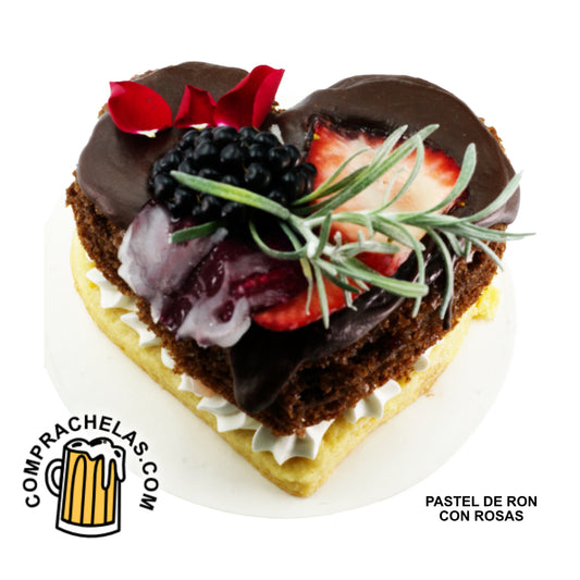 Rum Cake with Edible Roses: Exquisiteness to Celebrate Love