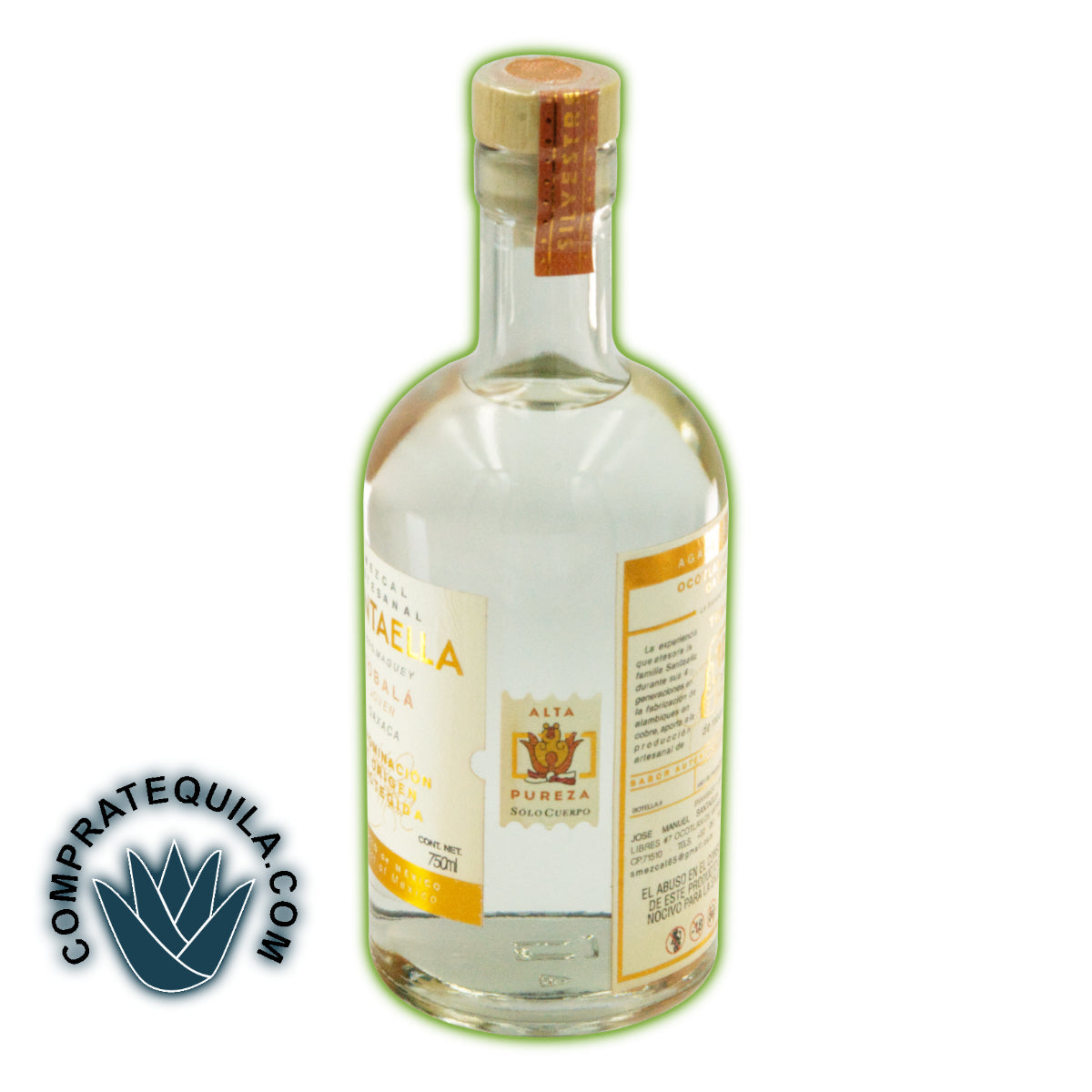 Mezcal Santaella Tobalá: El Encanto de Oaxaca en Cada Sorbo, Descúbrelo en CompraChelas.com y CompraTequila.com