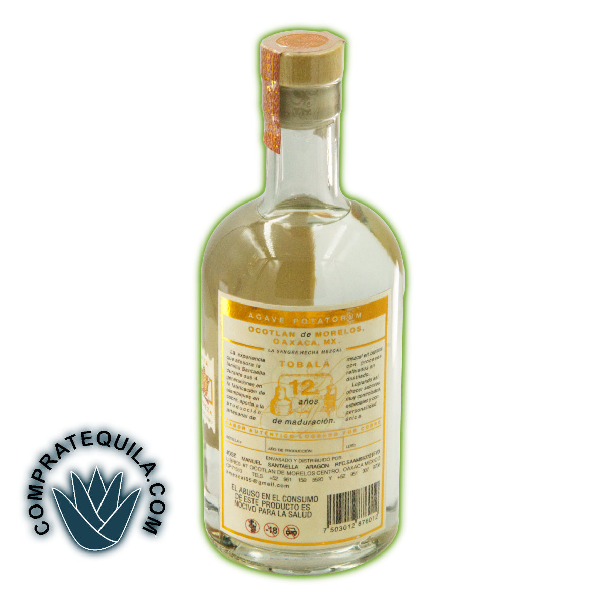 Mezcal Santaella Tobalá: El Encanto de Oaxaca en Cada Sorbo, Descúbrelo en CompraChelas.com y CompraTequila.com